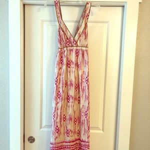 LOFT 100% Silk Maxi Dress
